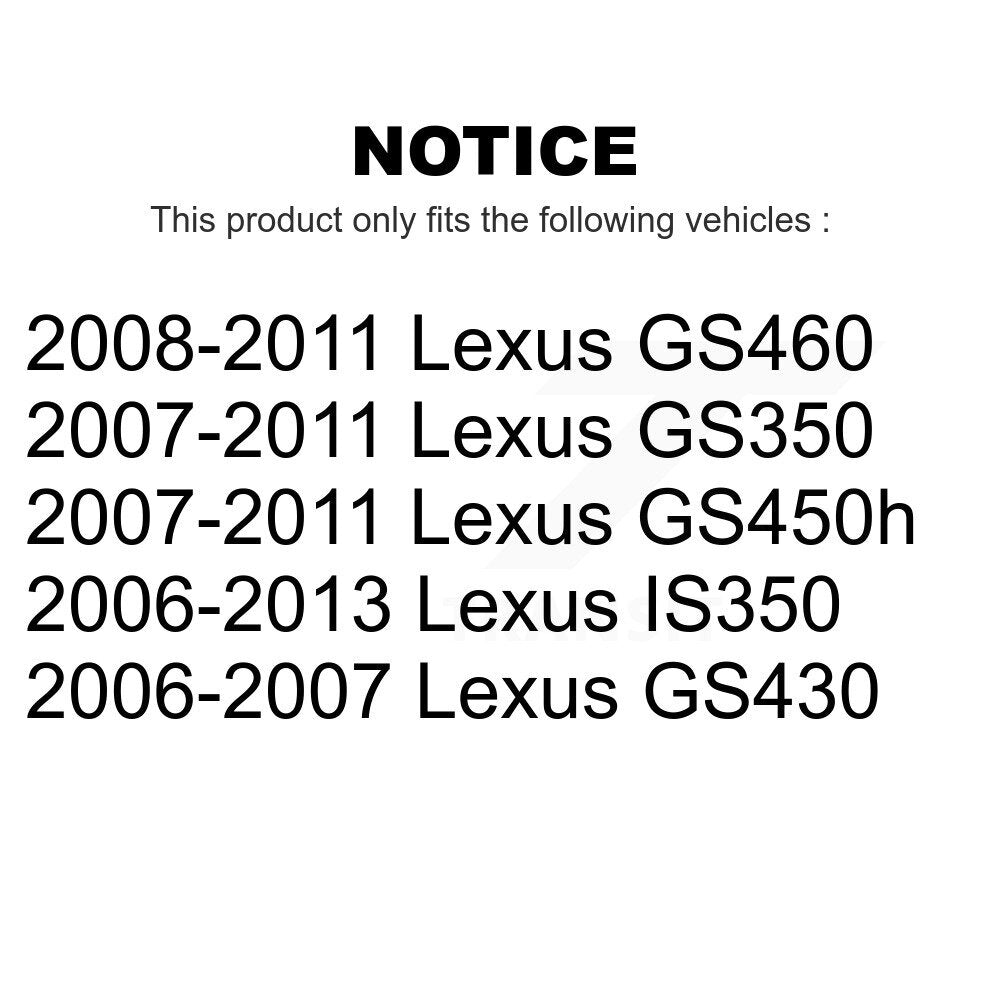 Front Rear Ceramic Brake Pads Kit For Lexus GS350 IS350 GS430 GS450h GS460 KTC-100072
