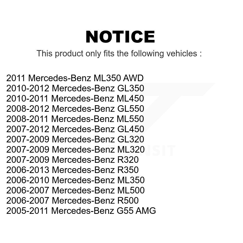 Front Rear Ceramic Brake Pads Kit For Mercedes-Benz ML350 GL450 R350 GL550 ML500 ML320 GL350 ML550 GL320 R500 R320 G55 AMG ML450 KTC-100075