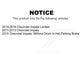 Front Rear Ceramic Brake Pads Kit For Chevrolet Impala Limited KTC-100084