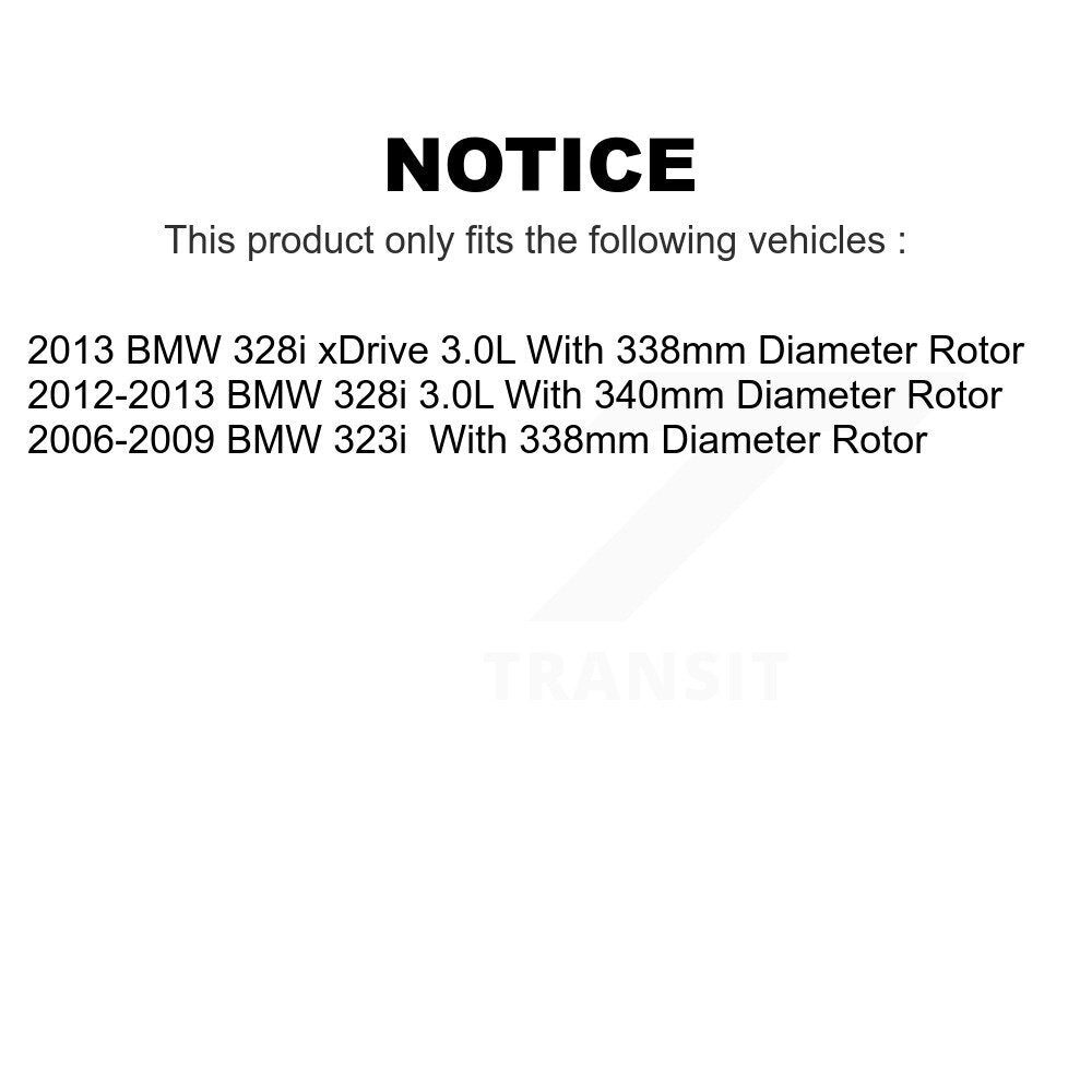 Front Rear Ceramic Brake Pads Kit For BMW 328i xDrive 323i KTC-100164