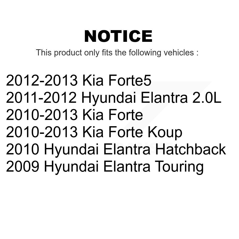 Front Rear Ceramic Brake Pads Kit For Hyundai Elantra Kia Forte Koup Forte5 KTC-100176