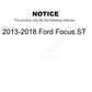 Front Rear Ceramic Brake Pads Kit For 2013-2018 Ford Focus ST KTC-100279