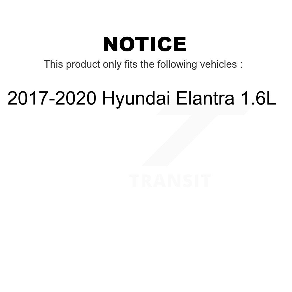 Front Rear Ceramic Brake Pads Kit For 2017-2020 Hyundai Elantra 1.6L KTC-100312