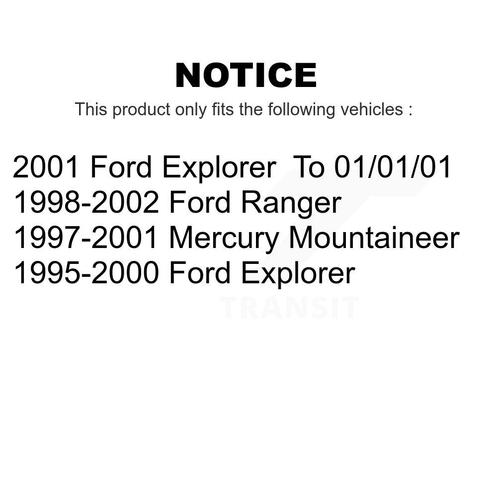 Front Rear Ceramic Brake Pads Kit For Ford Ranger Explorer Mercury Mountaineer KTC-100352