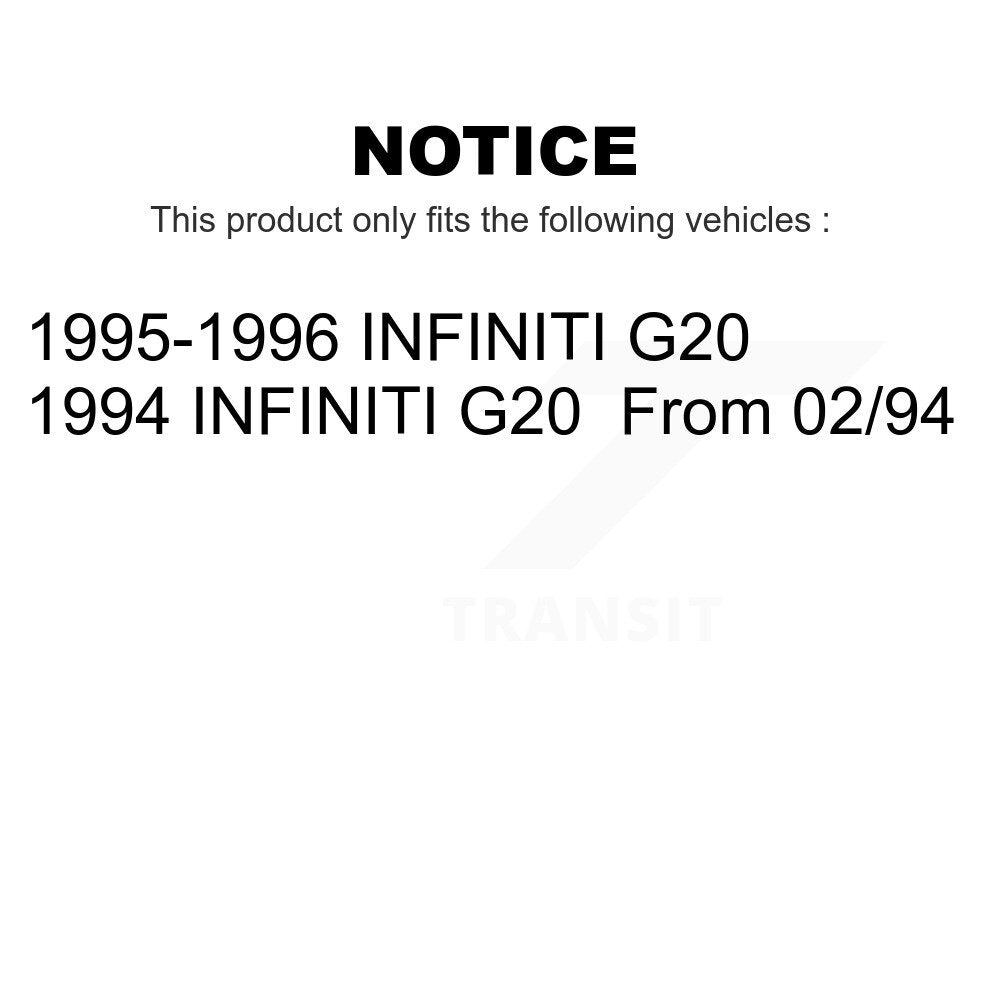 Front Rear Ceramic Brake Pads Kit For INFINITI G20 KTC-100366