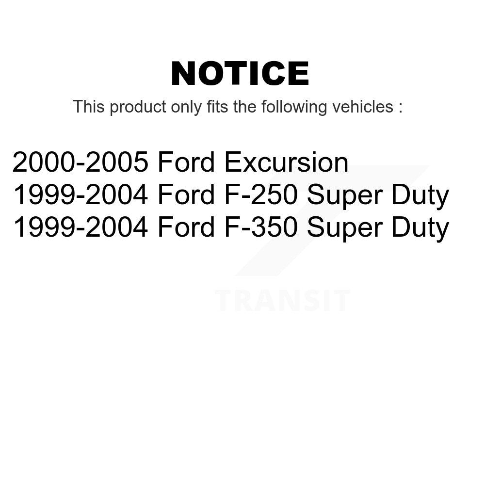 Front Rear Ceramic Brake Pads Kit For Ford F-250 Super Duty F-350 Excursion KTC-100412