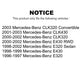 Front Rear Ceramic Brake Pads Kit For Mercedes-Benz E320 CLK320 E430 CLK430 KTC-100431