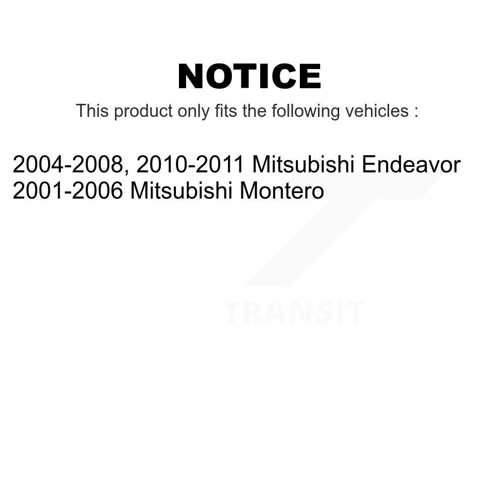 Front Rear Ceramic Brake Pads Kit For Mitsubishi Endeavor Montero KTC-100445