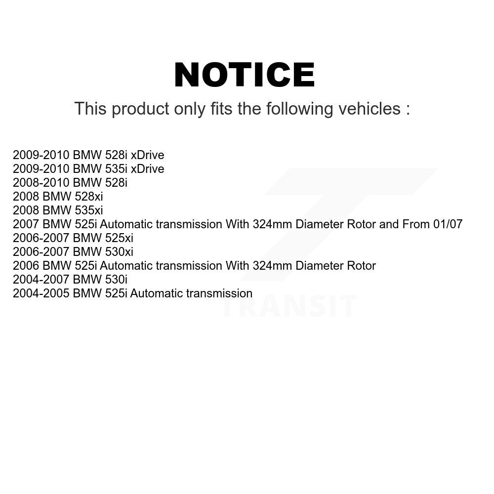 Front Rear Ceramic Brake Pads Kit For BMW 530i 528i 525i 530xi 535xi xDrive 535i 528xi 525xi KTC-100474