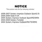 Front Rear Ceramic Brake Pads Kit For Subaru Forester Impreza Saab 9-2X KTC-100485