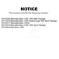 Front Rear Ceramic Brake Pads Kit For Mercedes-Benz C300 C400 C350e KTC-100553