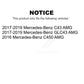 Front Rear Ceramic Brake Pads Kit For Mercedes-Benz C43 AMG GLC43 C450 KTC-100558