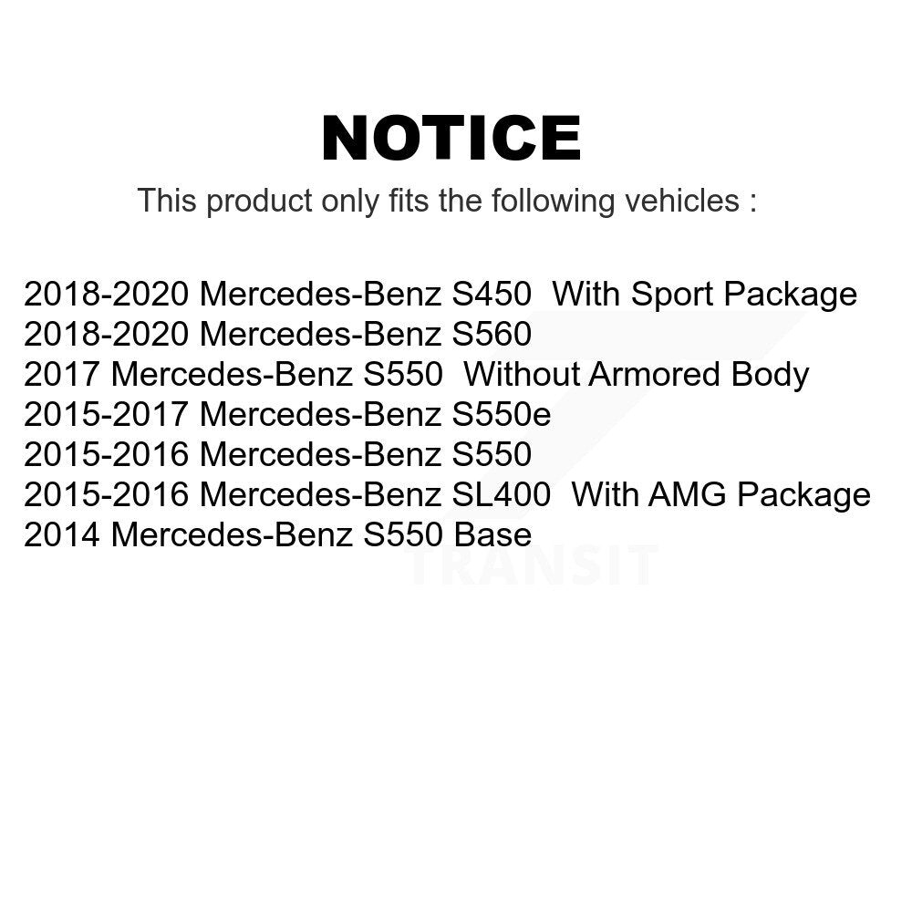 Front Rear Ceramic Brake Pads Kit For Mercedes-Benz S550 S560 S450 SL400 S550e KTC-100699