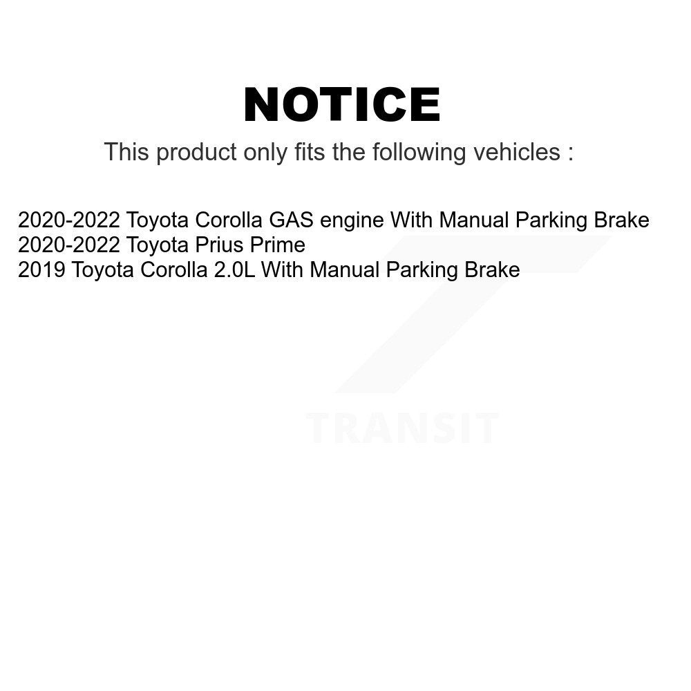 Front Rear Ceramic Brake Pads Kit For Toyota Corolla Prius Prime KTC-100706