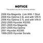 Front Suspension Control Arm And Ball Joint Assembly Stabilizer Bar Link Kit For Hyundai Sonata Kia Optima XG350 XG300 Magentis KTR-100009