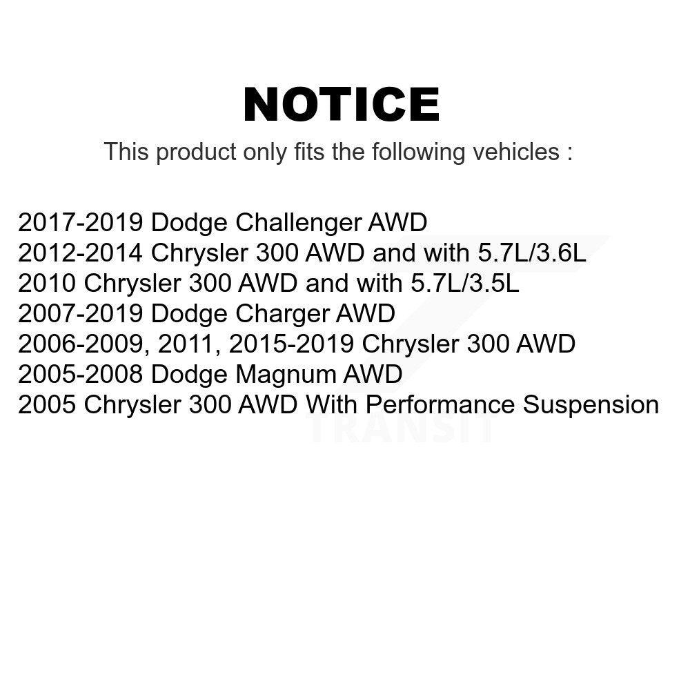 Front Suspension Control Arm And Ball Joint Assembly Stabilizer Bar Link Kit For Dodge Charger Chrysler 300 Challenger Magnum KTR-100021