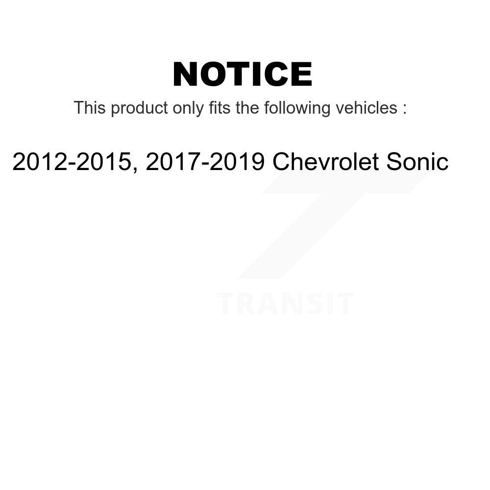 Front Suspension Control Arm And Ball Joint Assembly Stabilizer Bar Link Kit For 2012-2015 2017-2019 Chevrolet Sonic KTR-100164