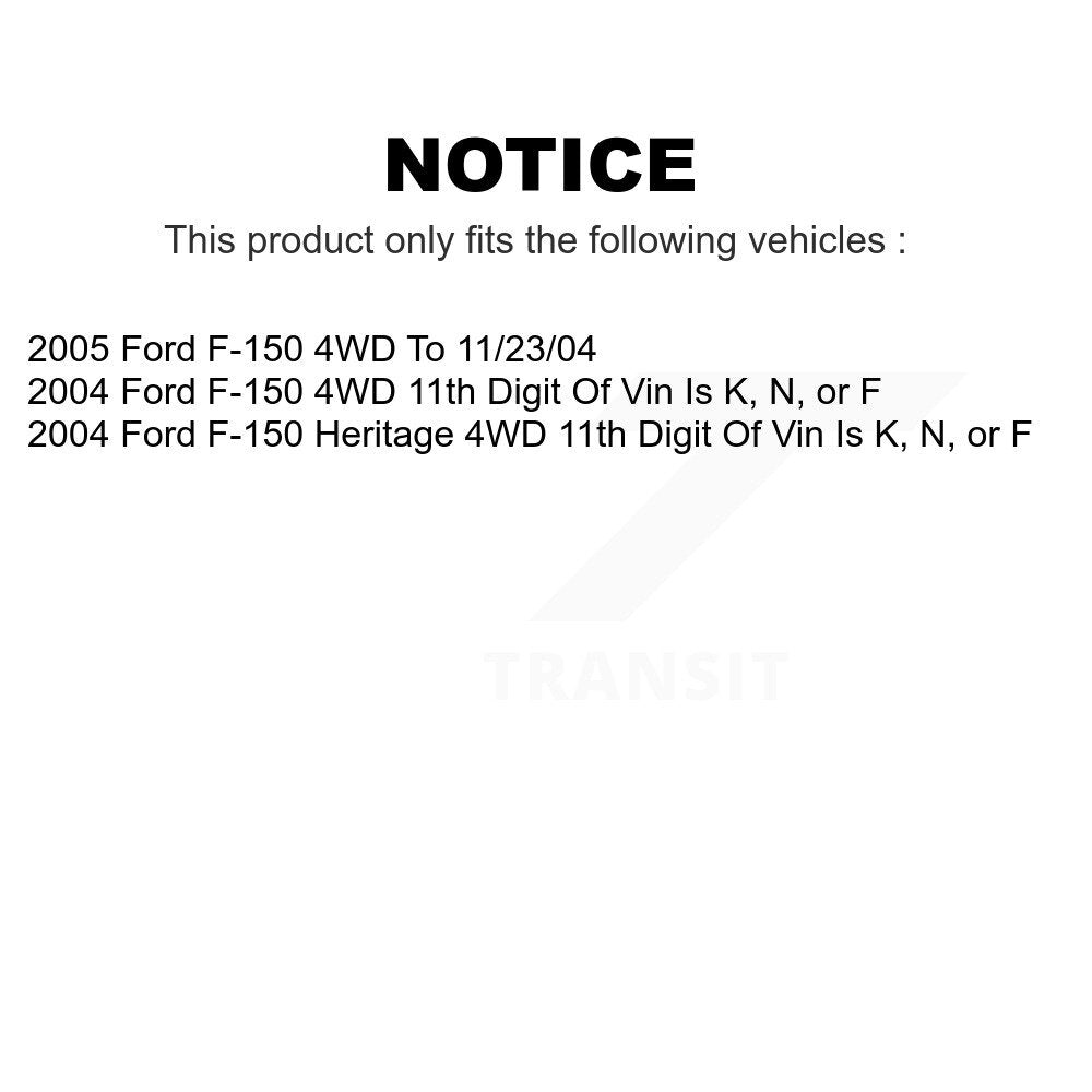 Front Suspension Control Arm And Ball Joint Assembly Stabilizer Bar Link Kit For Ford F-150 Heritage 4WD KTR-100183