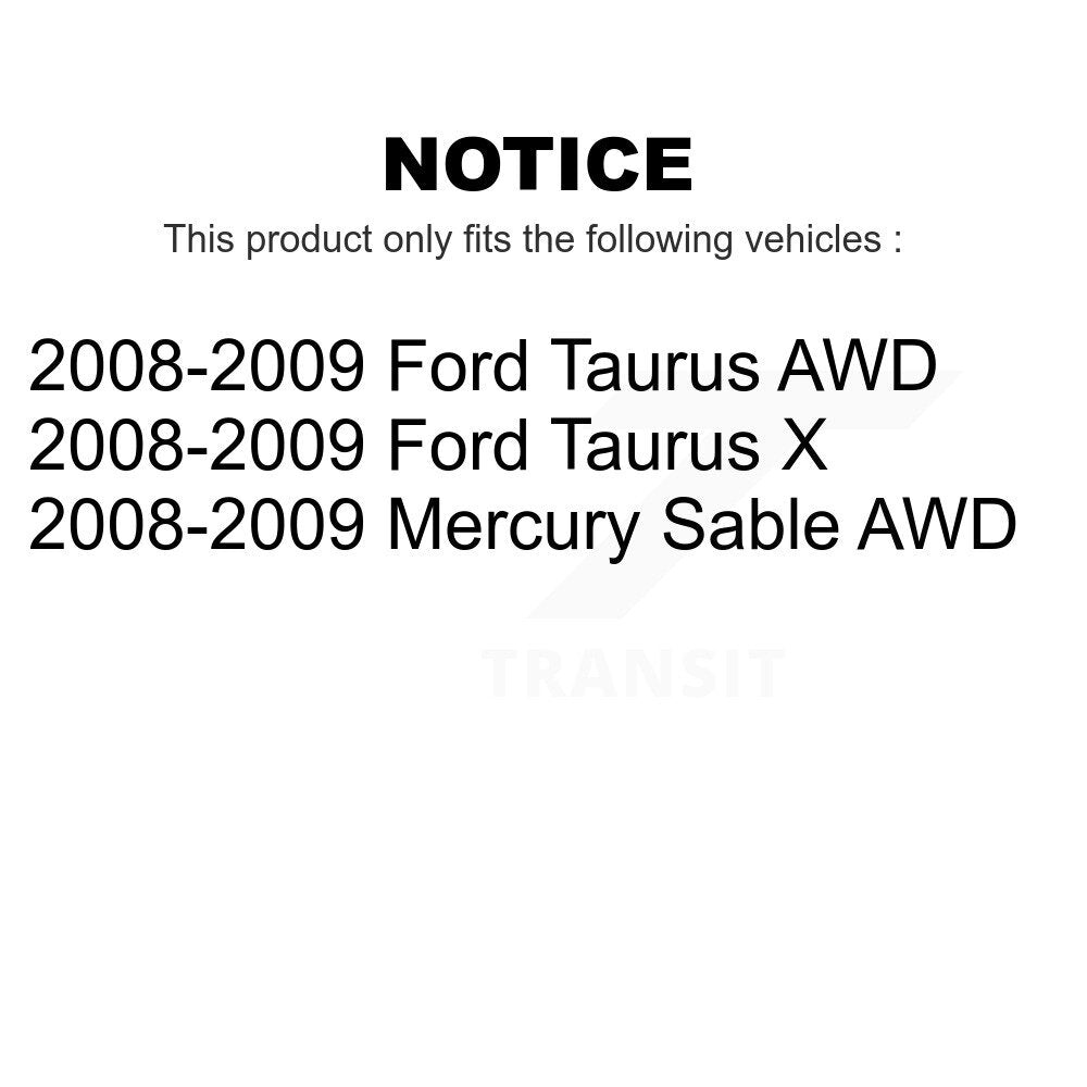 Front Suspension Control Arm And Ball Joint Assembly Stabilizer Bar Link Kit For 2008-2009 Ford Taurus X Mercury Sable KTR-100206