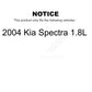 Front Suspension Control Arm And Ball Joint Assembly Stabilizer Bar Link Kit For 2004 Kia Spectra 1.8L KTR-100220