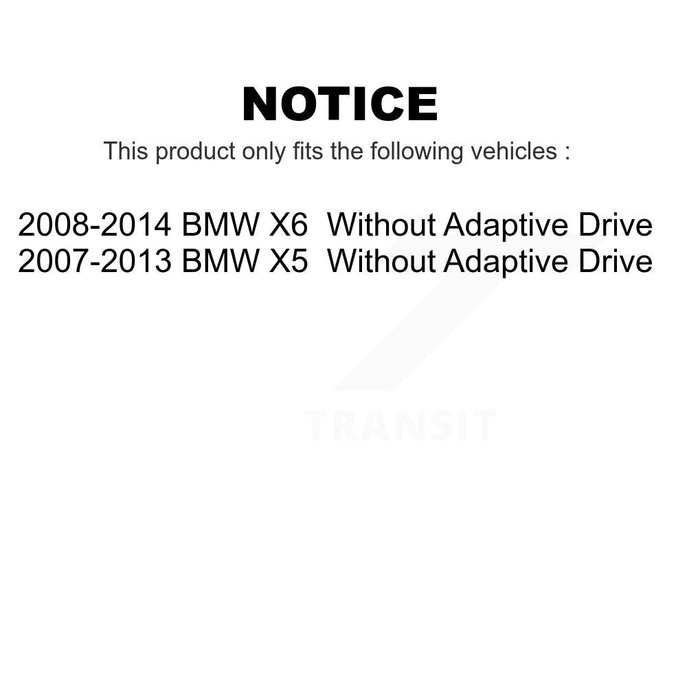 Front Suspension Control Arm And Ball Joint Assembly Stabilizer Bar Link Kit For BMW X5 X6 Without Adaptive Drive KTR-100278