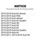 Front Suspension Control Arm And Ball Joint Assembly Stabilizer Bar Link Kit For Audi Q5 A4 A5 Quattro S5 S4 allroad RS5 KTR-100289