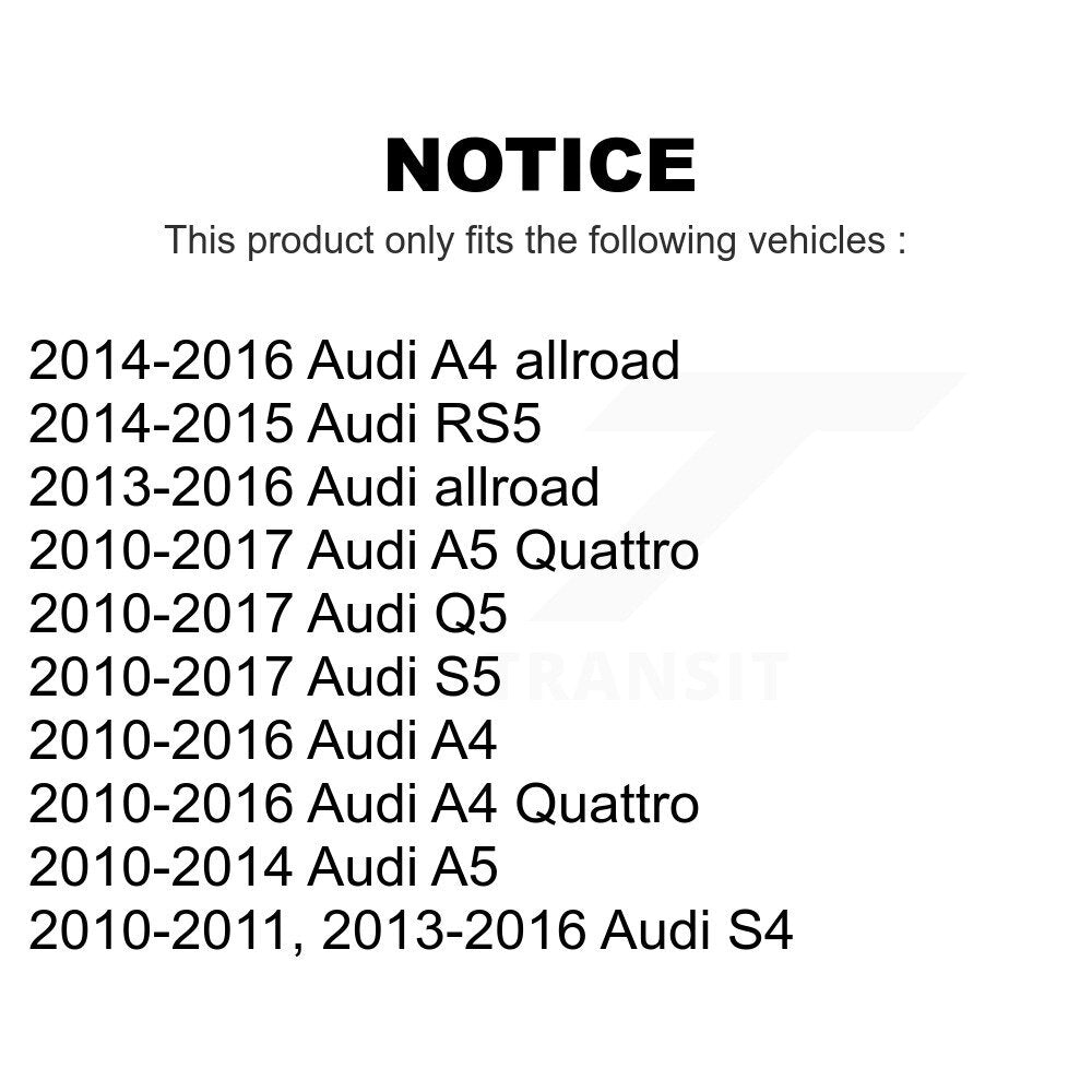 Front Suspension Control Arm And Ball Joint Assembly Stabilizer Bar Link Kit For Audi Q5 A4 A5 Quattro S5 S4 allroad RS5 KTR-100289
