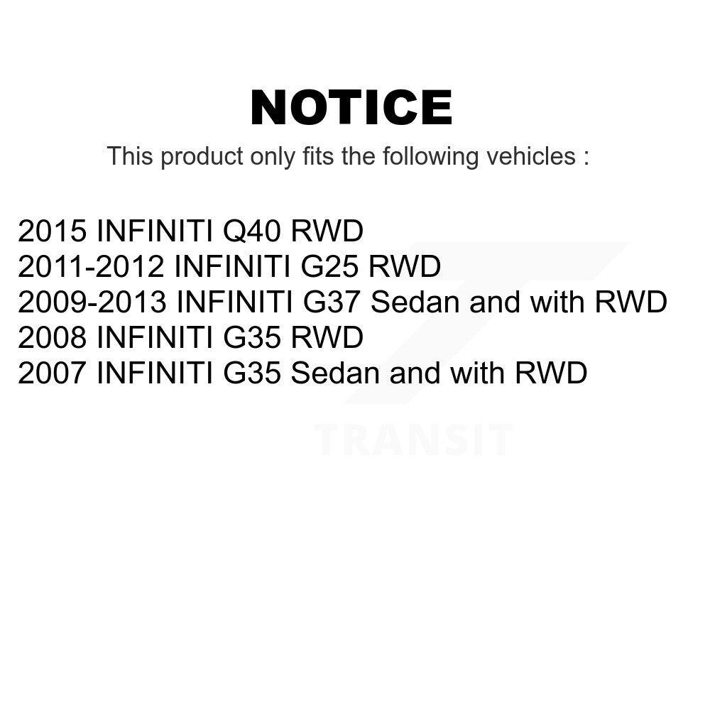 Front Suspension Control Arm And Ball Joint Assembly Stabilizer Bar Link Kit For Infiniti G37 G35 G25 Q40 INFINITI KTR-100309