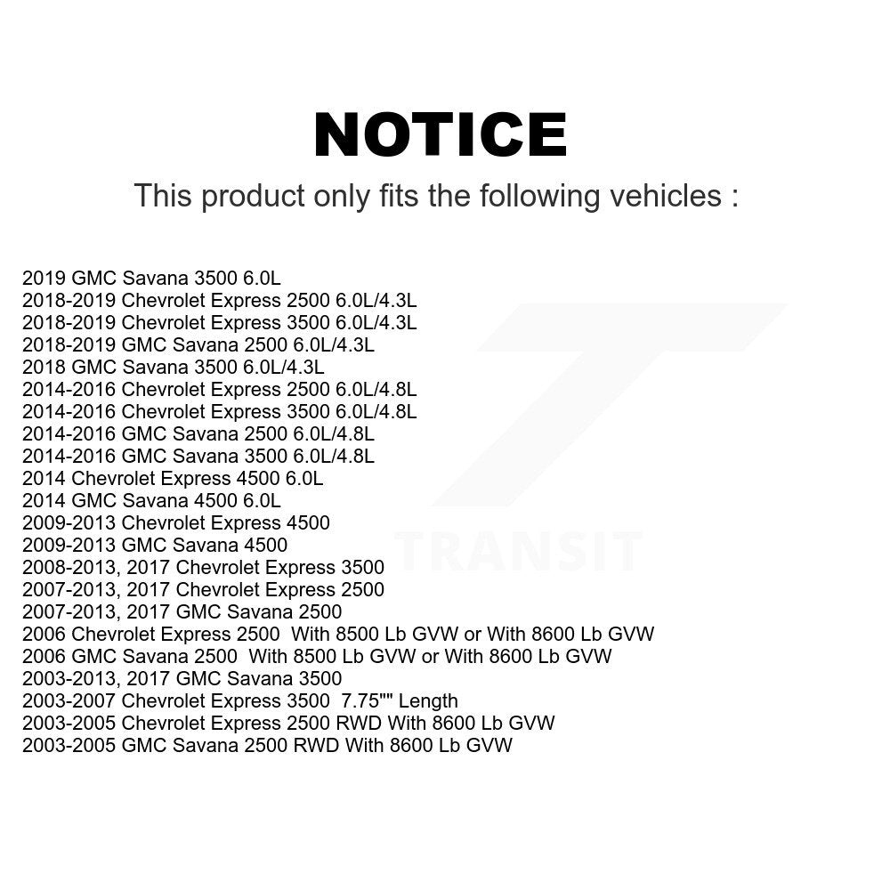 Front Suspension Control Arm And Ball Joint Assembly Steering Tie Rod End Stabilizer Bar Link Kit (8Pc) For Chevrolet Express 3500 2500 GMC Savana 4500 KTR-100340