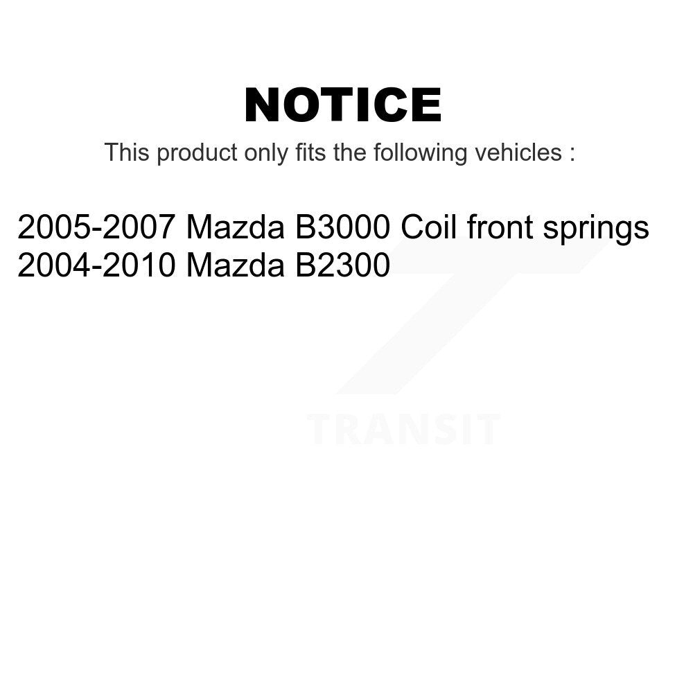 Front Suspension Control Arm And Ball Joint Assembly Steering Tie Rod End Stabilizer Bar Link Kit (8Pc) For Mazda B2300 B3000 KTR-100346