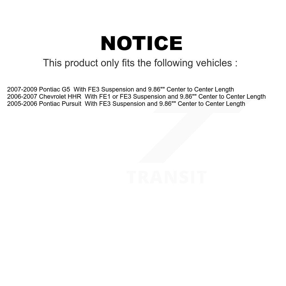 Front Suspension Control Arm And Ball Joint Assembly Steering Tie Rod End Stabilizer Bar Link Kit (8Pc) For Chevrolet HHR Pontiac G5 Pursuit KTR-100409