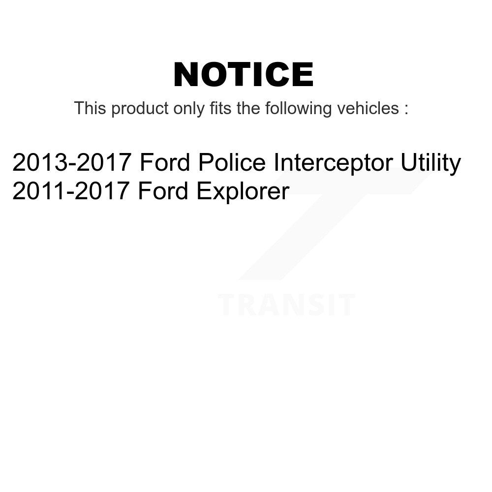 Front Suspension Control Arm And Ball Joint Assembly Steering Tie Rod End Stabilizer Bar Link Kit (8Pc) For Ford Explorer Police Interceptor Utility KTR-100472