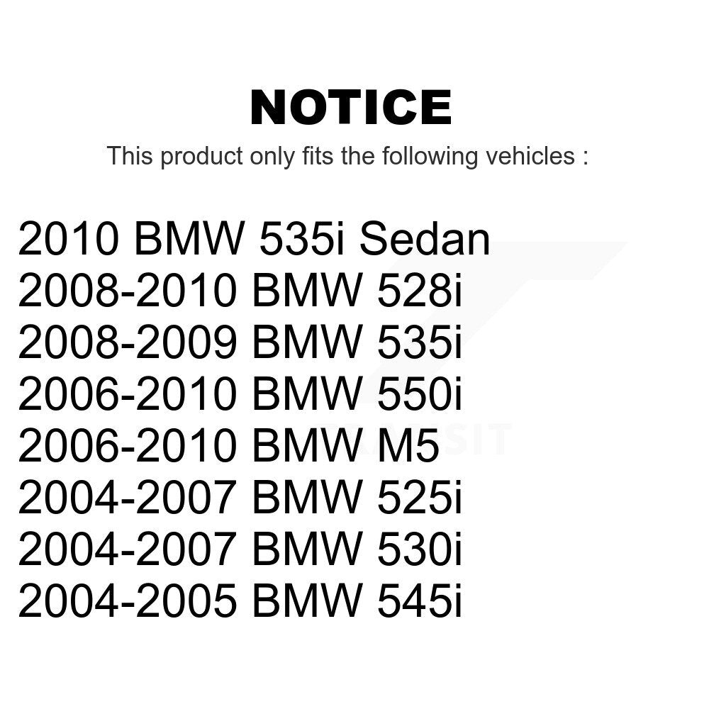 Front Suspension Control Arm And Ball Joint Assembly Steering Tie Rod End Stabilizer Bar Link Kit (8Pc) For BMW 530i 528i 525i 535i 550i 545i M5 KTR-100481