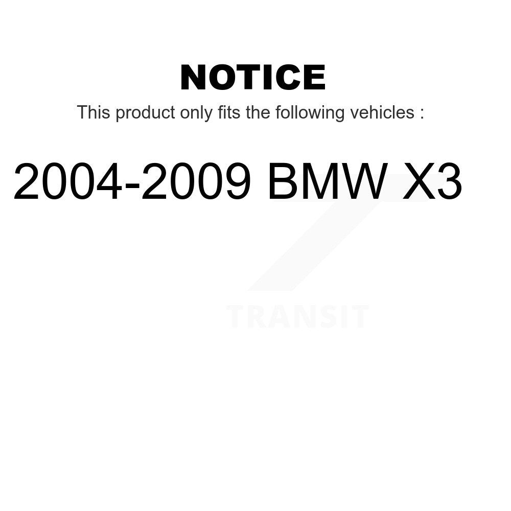 Front Suspension Control Arm And Ball Joint Assembly Steering Tie Rod End Stabilizer Bar Link Kit (6Pc) For 2004-2009 BMW X3 KTR-100489
