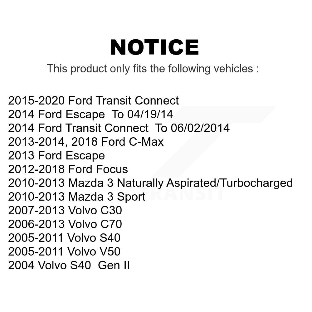 Front Suspension Stabilizer Bar Link Pair For Ford Focus Escape Mazda 3 Transit Connect Volvo S40 C-Max C70 C30 V50 Sport KTR-100738