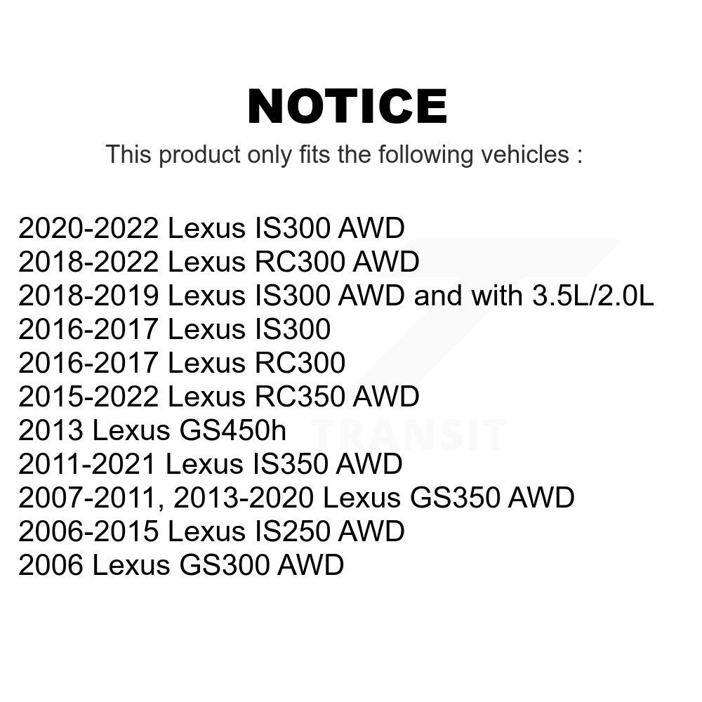 Front Suspension Stabilizer Bar Link Kit For Lexus IS250 GS350 IS300 IS350 GS300 RC350 RC300 GS450h KTR-100842