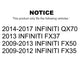 Front Suspension Stabilizer Bar Link Kit For Infiniti FX35 QX70 FX37 FX50 INFINITI KTR-100876