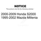 Front Suspension Stabilizer Bar Link Kit For Honda S2000 Mazda Millenia KTR-100896