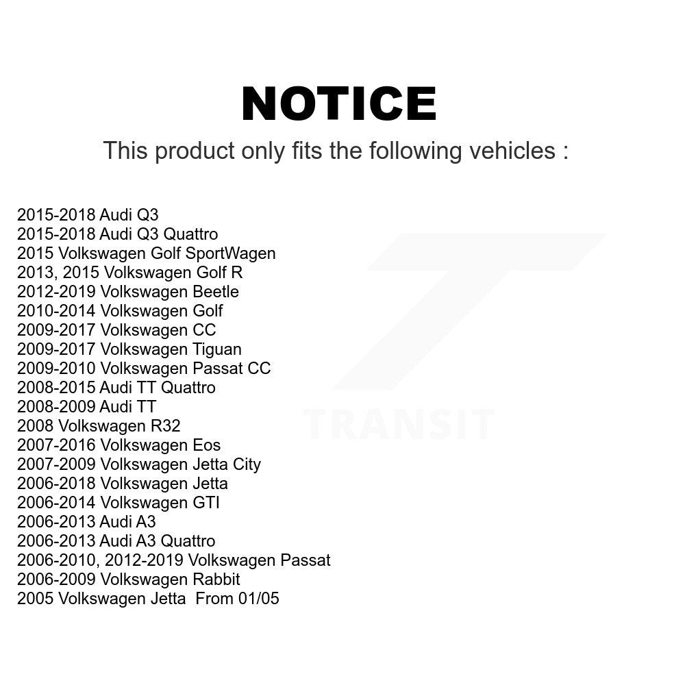 Rear Suspension Stabilizer Bar Link Pair For Volkswagen Jetta Passat Tiguan Beetle Audi CC GTI Q3 Eos Golf Rabbit A3 SportWagen TT Quattro R R32 City KTR-101019