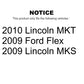 Rear Suspension Stabilizer Bar Link Kit For Ford Flex Lincoln MKS MKT KTR-101077