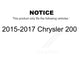 Rear Suspension Stabilizer Bar Link Kit For 2015-2017 Chrysler 200 KTR-101081