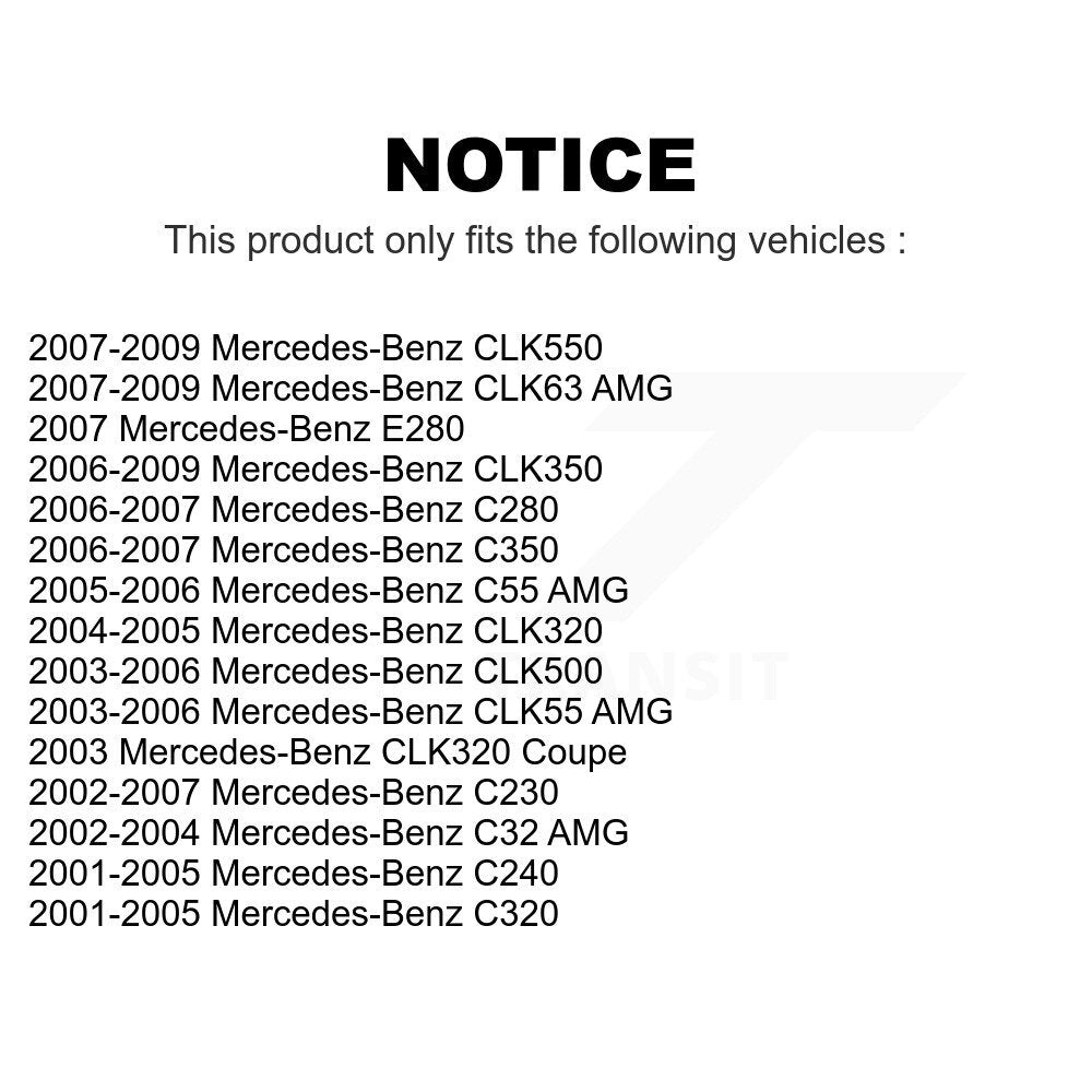 Rear Suspension Stabilizer Bar Link Kit For Mercedes-Benz C230 C240 CLK350 C320 C280 CLK320 CLK500 CLK550 C350 CLK55 AMG C32 C55 CLK63 E280 KTR-101089