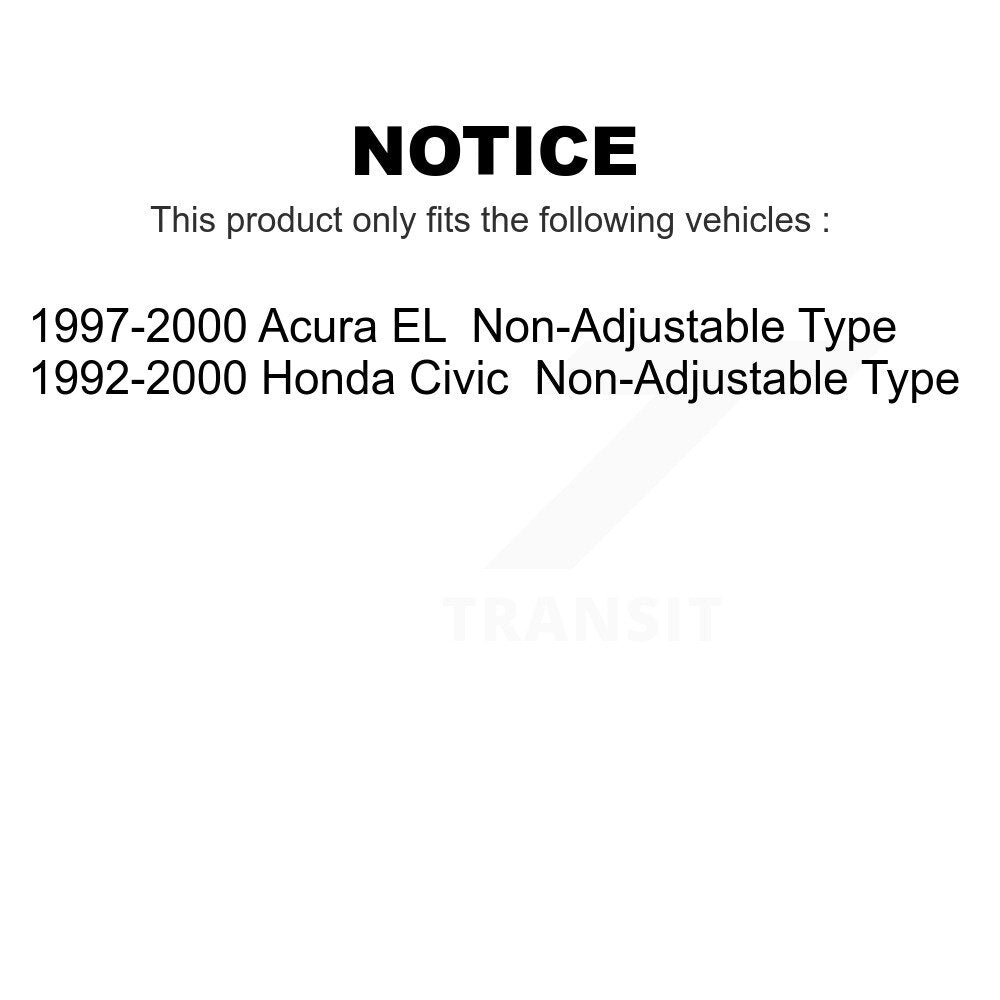 Front Suspension Ball Joints Pair For Honda Civic Acura EL Non-Adjustable Type KTR-101344