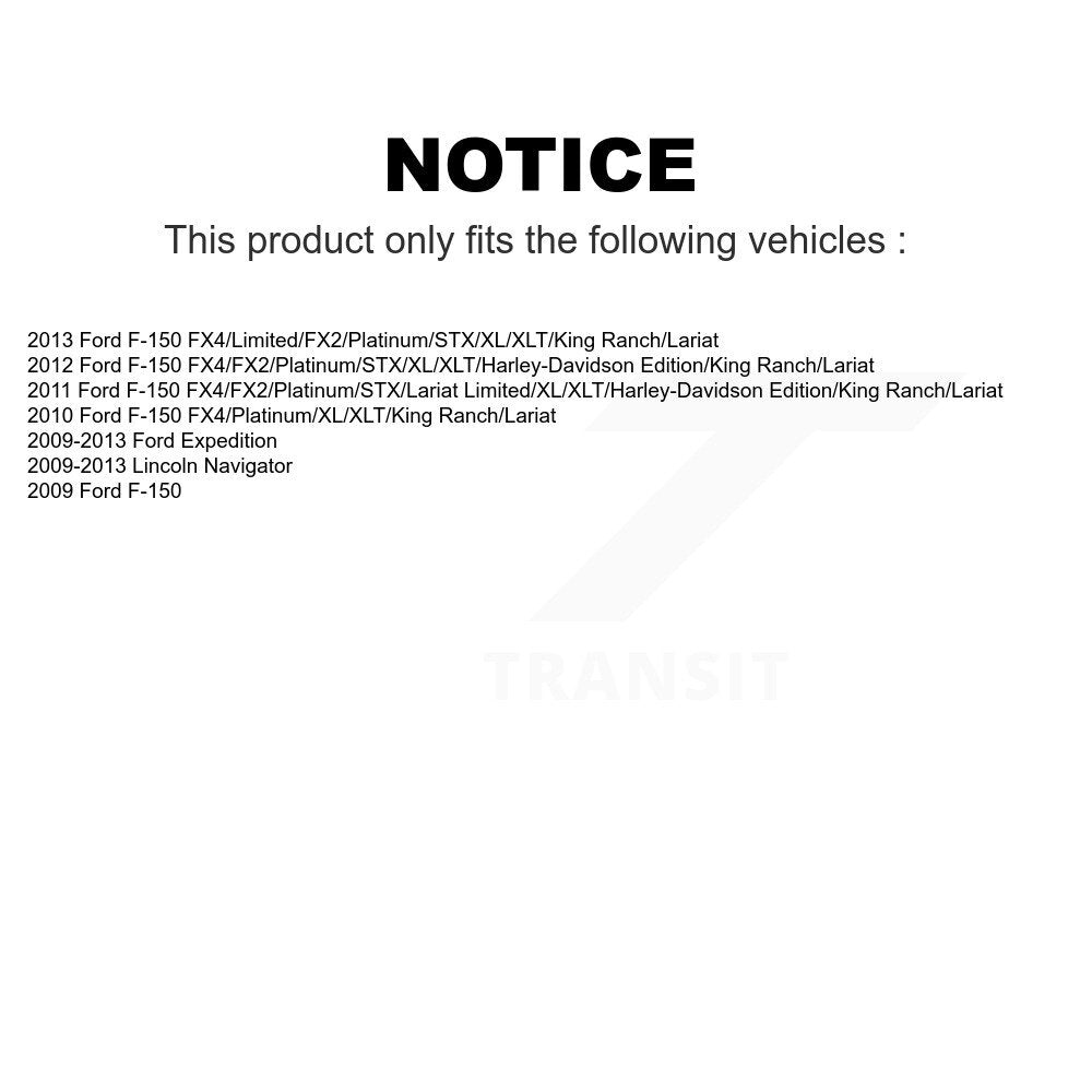 Front Suspension Control Arm And Ball Joint Assembly Kit For Ford F-150 Expedition Lincoln Navigator KTR-101431