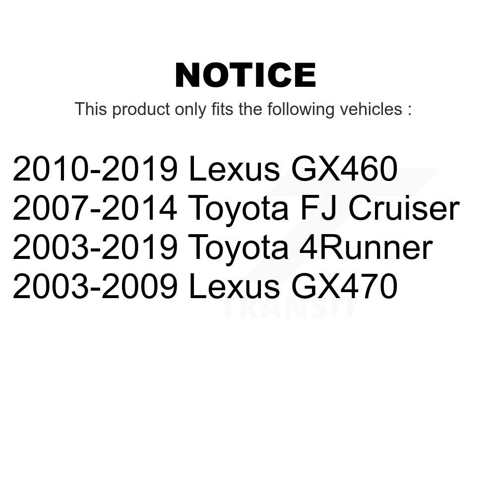 Front Suspension Control Arm And Ball Joint Assembly Kit For Toyota 4Runner Lexus GX460 FJ Cruiser GX470 KTR-101496