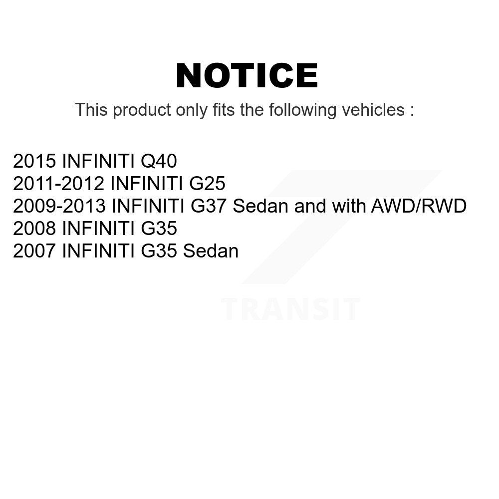 Front Suspension Control Arm And Ball Joint Assembly Kit For INFINITI G37 G35 G25 Q40 KTR-101514