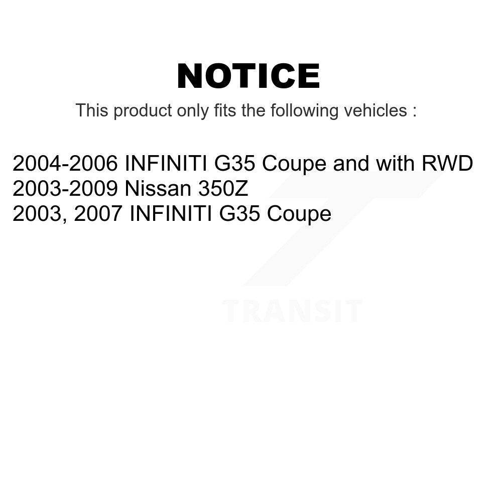 Front Suspension Control Arm And Ball Joint Assembly Kit For INFINITI G35 Nissan 350Z KTR-101564