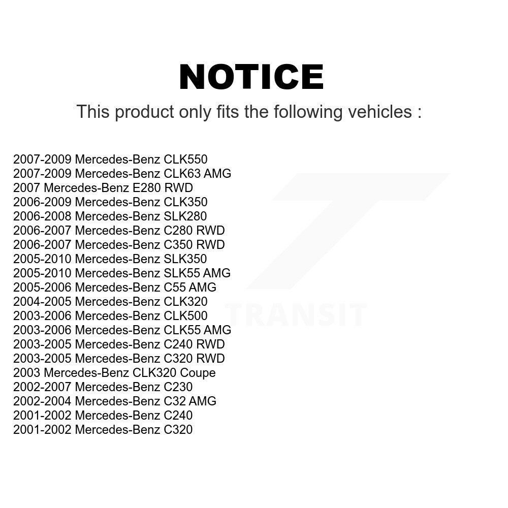 Front Suspension Control Arm And Ball Joint Assembly Kit For Mercedes-Benz C230 C240 CLK350 C320 C280 CLK320 CLK500 SLK350 SLK280 CLK550 C350 SLK55 AMG CLK55 C32 C55 CLK63 E280 KTR-101567