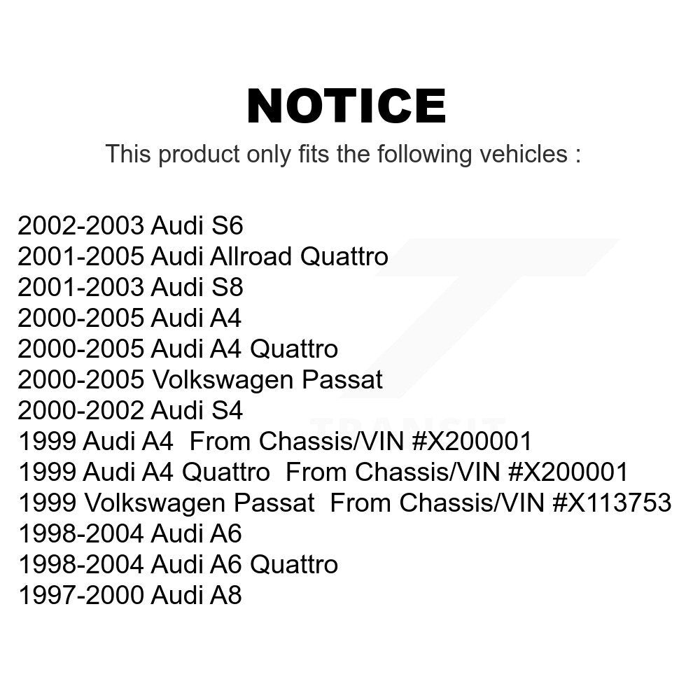 Front Suspension Control Arm And Ball Joint Assembly Kit For Audi Volkswagen Passat A4 Quattro A6 Allroad S4 S8 S6 A8 KTR-101584