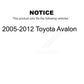 Front Suspension Control Arm And Ball Joint Assembly Steering Tie Rod End Stabilizer Bar Link Kit (8Pc) For 2005-2012 Toyota Avalon KTR-101603